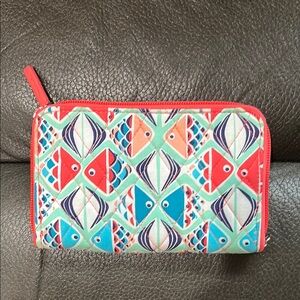 Vera Bradley colorful fish wallet